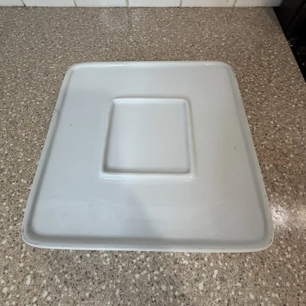 White Ceramic 8×8 Dish With Handles And Brownie Recipe